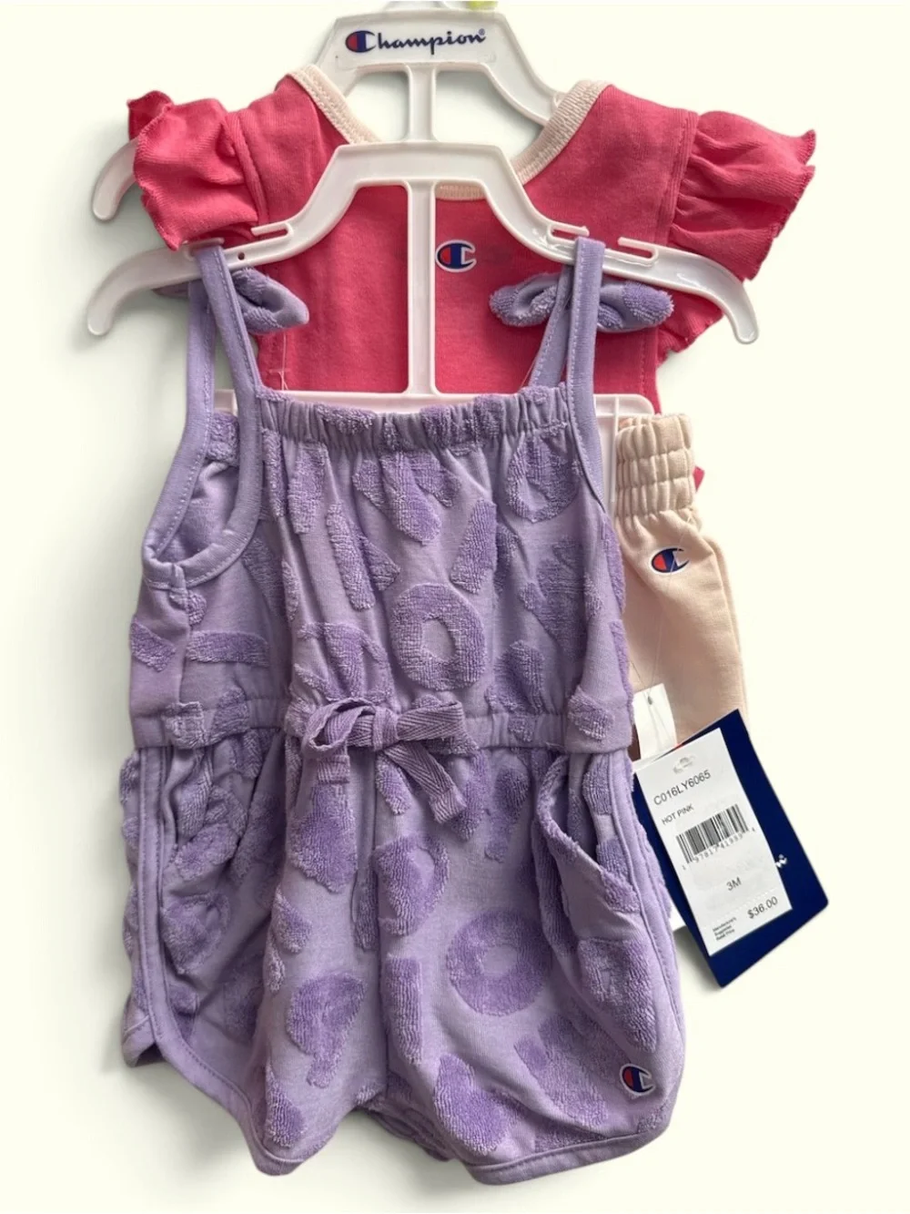 Champion Hot Pink Infant Tag - 3M
